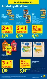 Gazetka promocyjna Lidl - GAZETKA - Gazetka - ważna od 03.01 do 03.01.2026 - strona 47 - produkty: Ser, Ryż, Mus, Gra, Gerber, Dzieci, Deser, Nestlé