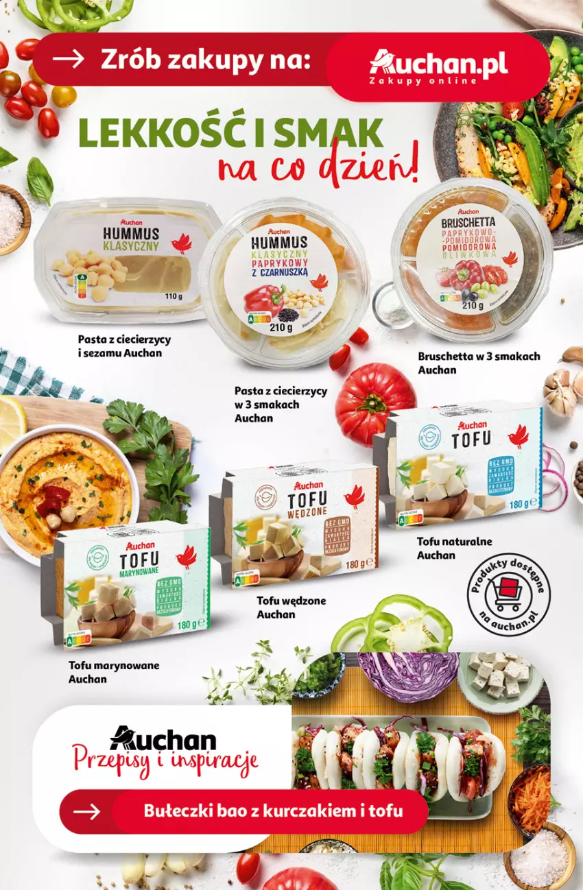Gazetka promocyjna Auchan - Hipermarket - ważna 01.08 do 07.08.2024 - strona 39 - produkty: Hummus, Mus, Sezam, Tofu