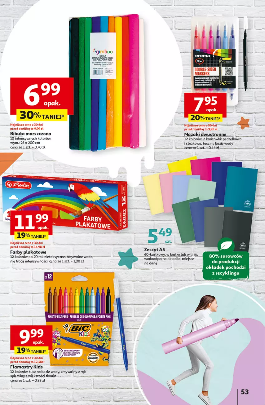 Gazetka promocyjna Auchan - Hipermarket - ważna 01.08 do 07.08.2024 - strona 61 - produkty: Dada, Fa, Flamastry, Marker, Mars, Por, Ser, Tusz