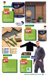 Gazetka promocyjna Aldi - Artykuły do ogrodu 👩‍🌾🌱 - Gazetka - ważna od 06.04 do 06.04.2024 - strona 33 - produkty: Top, Ser, Por, Zestaw pędzli, Bluza polarowa, Bluza, Lazur, Olej, Lakier, Fa