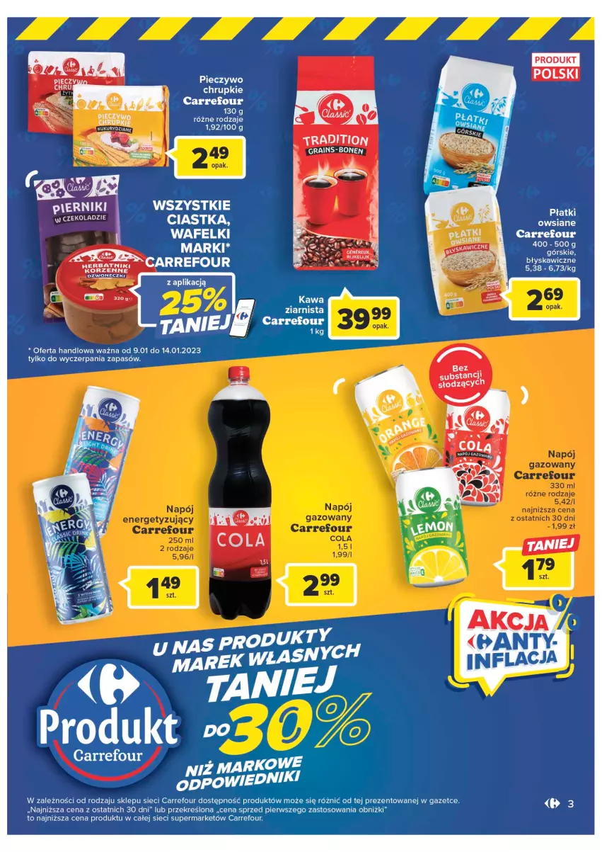 Gazetka promocyjna Carrefour - Gazetka Marki własne Carrefour - ważna 10.01 do 29.01.2023 - strona 3 - produkty: Gra