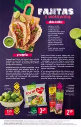 Gazetka promocyjna Stokrotka - Supermarket - Gazetka - ważna od 08.11 do 08.11.2023 - strona 16 - produkty: Warzywa, Sos, Tortilla, Limonka, Owoce, Mięso, Fa