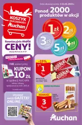 Gazetka promocyjna Auchan - Gazetka Rewelacyjnie małe ceny Auchan Hipermarket - Gazetka - ważna od 11.01 do 11.01.2023 - strona 1 - produkty: Parówki, Wafelek, Góralki