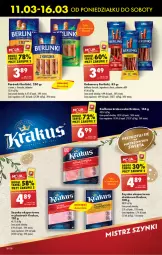 Gazetka promocyjna Biedronka - Od poniedzialku - Gazetka - ważna od 16.03 do 16.03.2024 - strona 34 - produkty: Kurczak, Krakus, Ser, Por, Kiełbasa krakowska, Parówki, Szynka, Sport, Kiełbasa, Berlinki, Fa