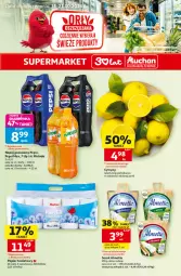 Gazetka promocyjna Auchan - 30 Lat Supermarket - Gazetka - ważna od 21.10 do 21.10.2026 - strona 1 - produkty: Ser, Pepsi max, Papier, Cytryny, Mirinda, Papier toaletowy, Serek, Pepsi, Napój gazowany, Napój, Almette