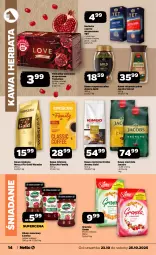 Gazetka promocyjna Netto - Od Czwartku - Gazetka - ważna od 25.10 do 25.10.2025 - strona 14 - produkty: Kawa rozpuszczalna, Gra, Kawa ziarnista, Brit, Kawa mielona, Kawa, Herbata czarna, Dżem, Sante, Velvet, Jacobs Velvet, Teekanne, Mocca Fix Gold, Jacobs, Woseba, Herbata, Granola, Fa