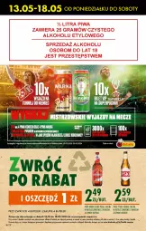 Gazetka promocyjna Biedronka - Od Poniedziałku - Gazetka - ważna od 18.05 do 18.05.2024 - strona 42 - produkty: Piwo, Por, Rama, Tyskie, Tran, Warka, Robot