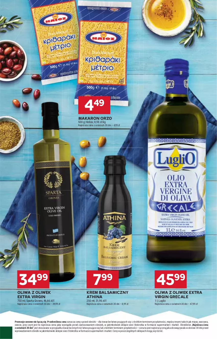 Gazetka promocyjna Stokrotka - Supermarket - ważna 15.05 do 21.05.2025 - strona 20 - produkty: Gin, Helio, Makaron, Mięso, Oliwa, Oliwa z oliwek, Owoce, Warzywa