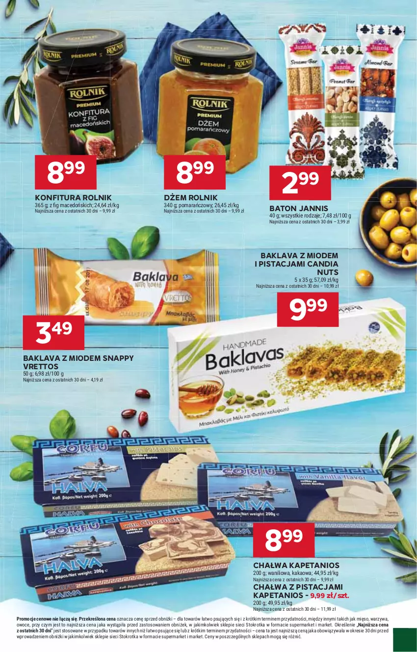 Gazetka promocyjna Stokrotka - Supermarket - ważna 15.05 do 21.05.2025 - strona 21 - produkty: Baton, Chałwa, Dżem, Kakao, Konfitura, Mięso, Owoce, Rolnik, Warzywa