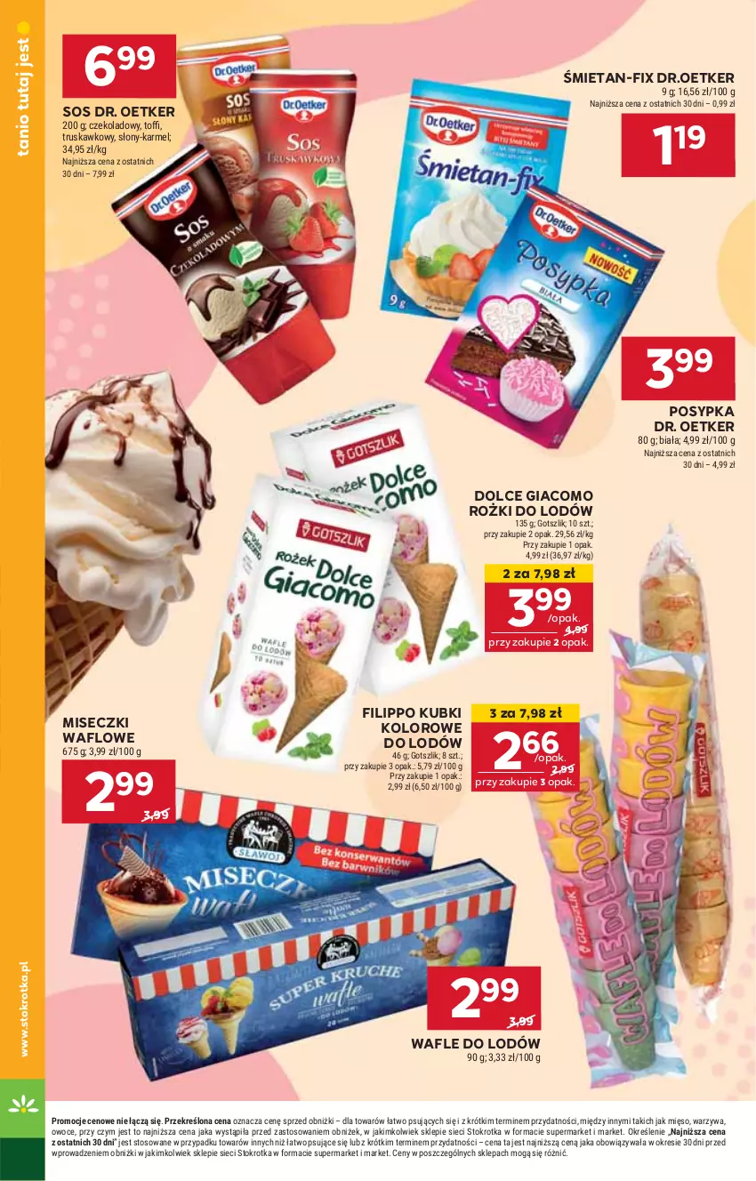 Gazetka promocyjna Stokrotka - Supermarket - ważna 15.05 do 21.05.2025 - strona 32 - produkty: Dr. Oetker, HP, Sos, Wafle, Wafle do lodów