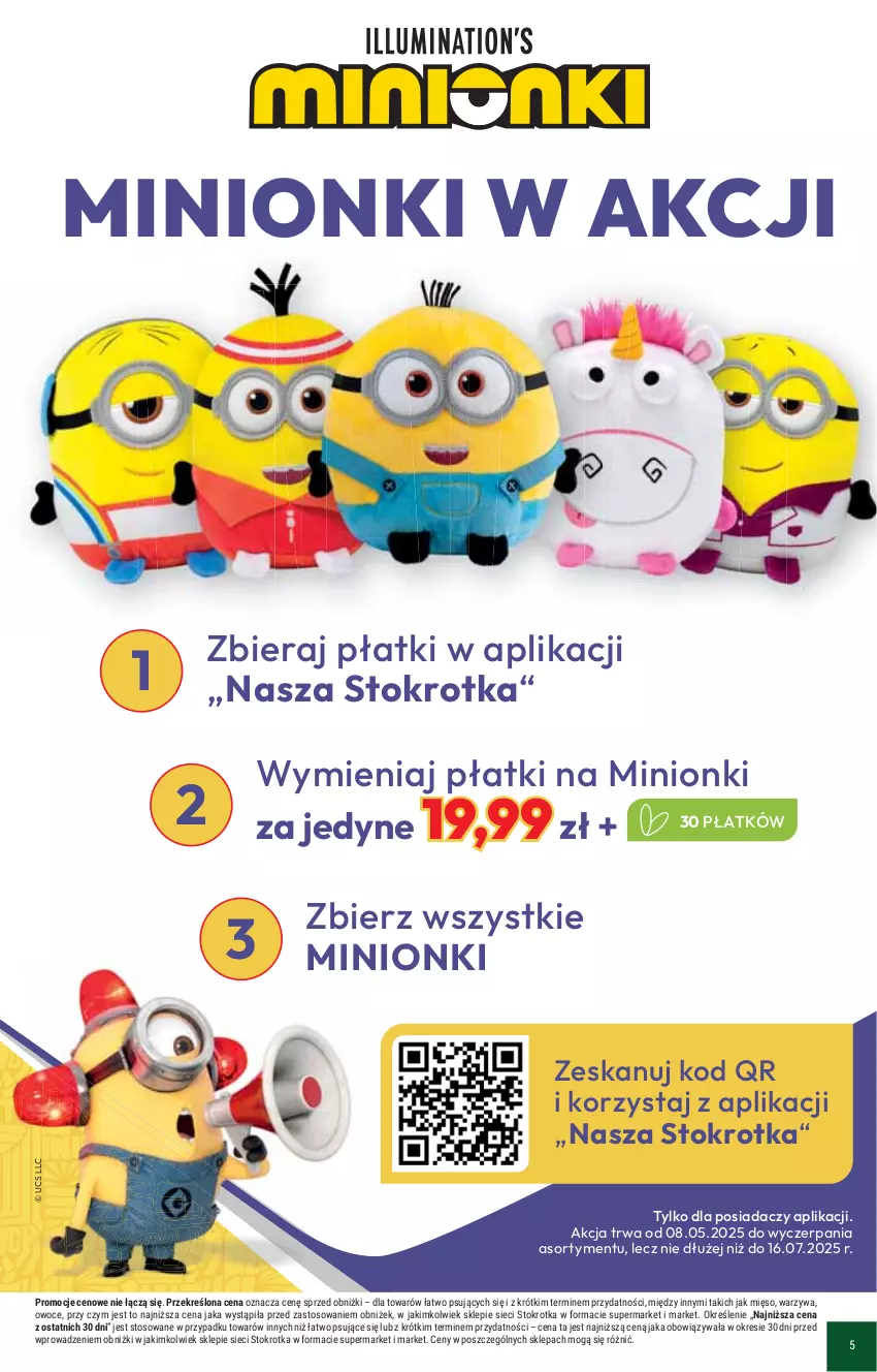 Gazetka promocyjna Stokrotka - Supermarket - ważna 15.05 do 21.05.2025 - strona 5 - produkty: Mięso, Owoce, Warzywa