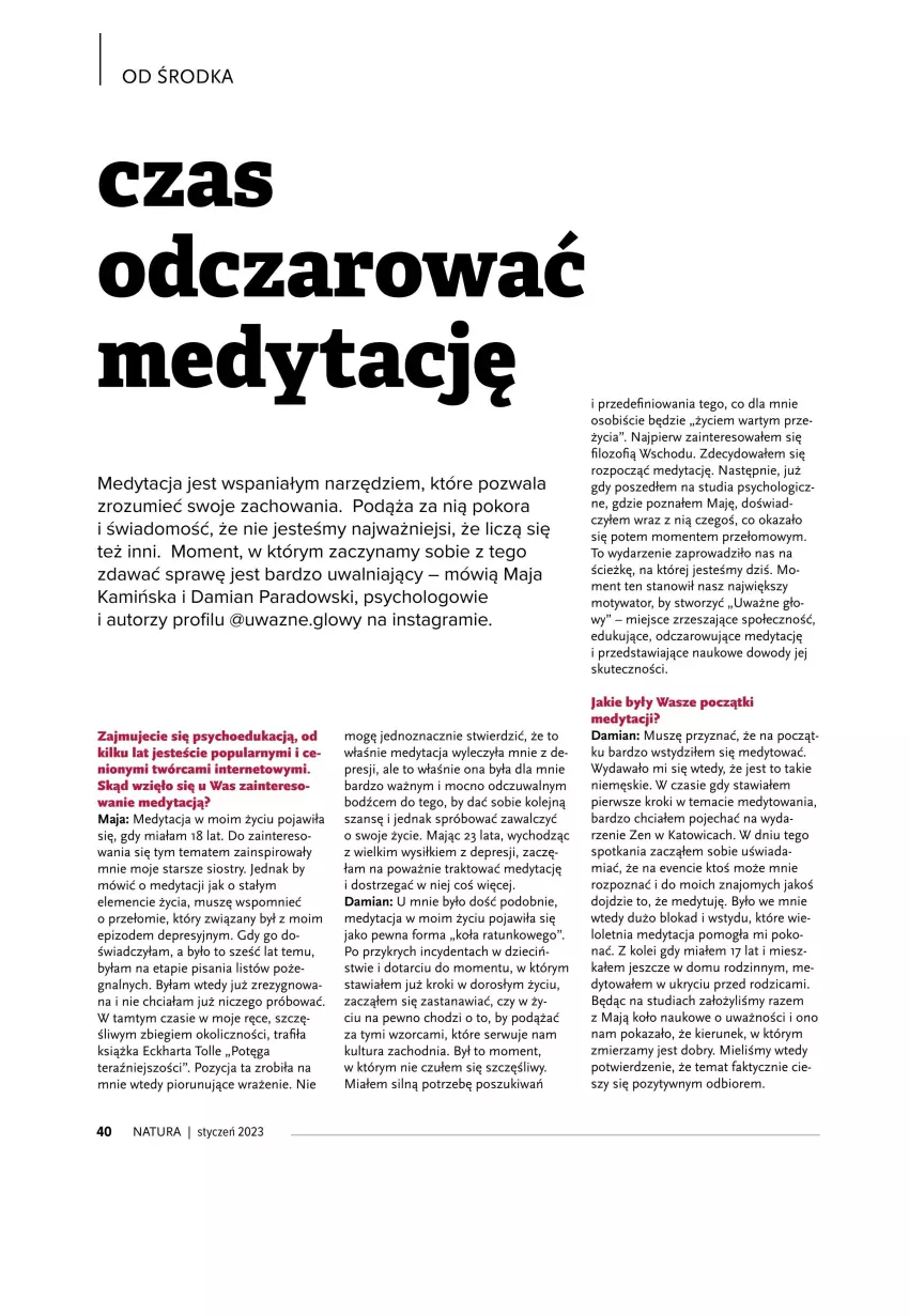 Gazetka promocyjna Drogerie Natura - Gazetka Drogerie Natura - ważna 01.01 do 31.01.2023 - strona 40 - produkty: Dzieci, Fa, Gra, Książka, Mus, O nas, Olej, Ser, Tera