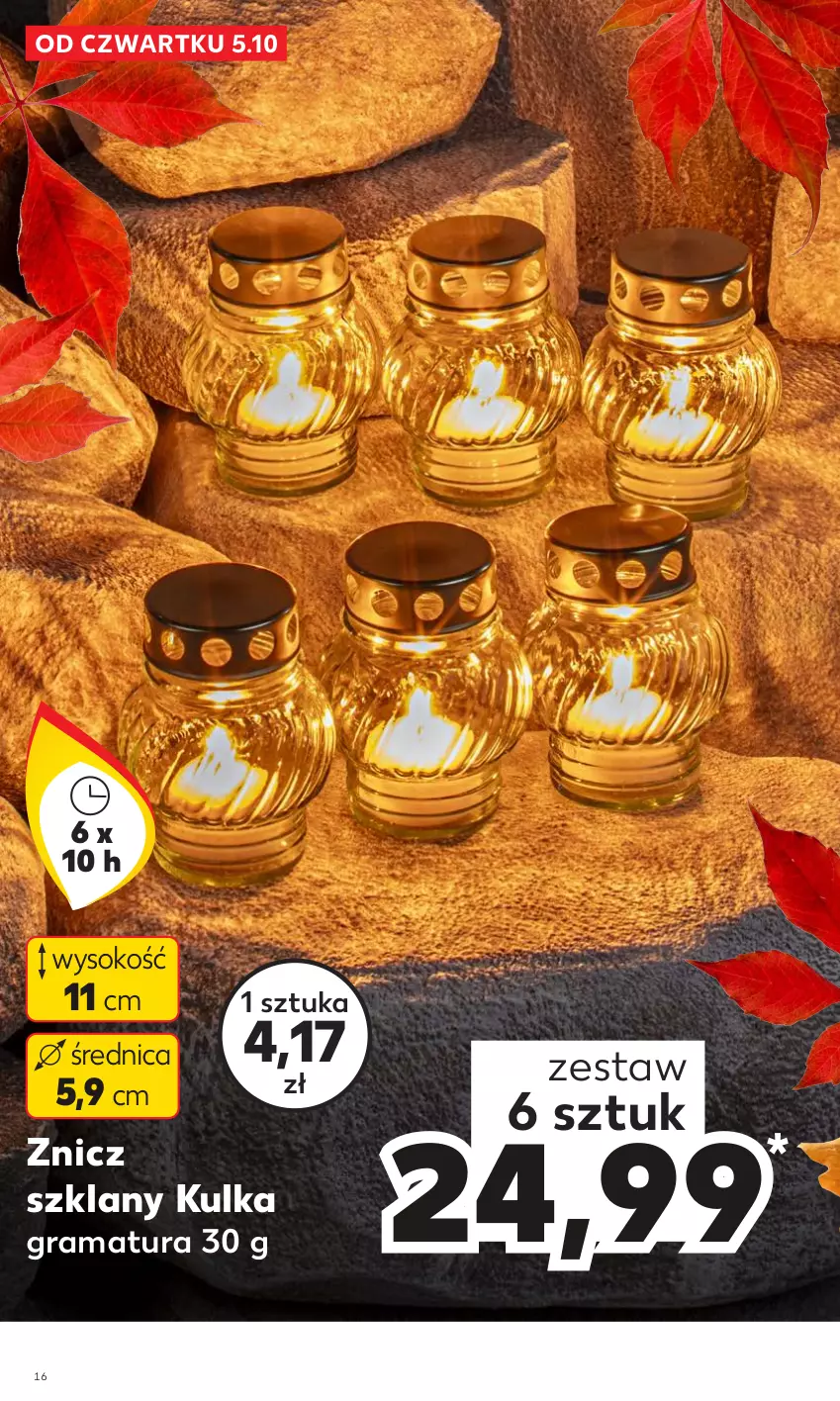 Gazetka promocyjna Kaufland - Kaufland - ważna 05.10 do 04.11.2023 - strona 16 - produkty: Gra, Rama, Sok, Znicz