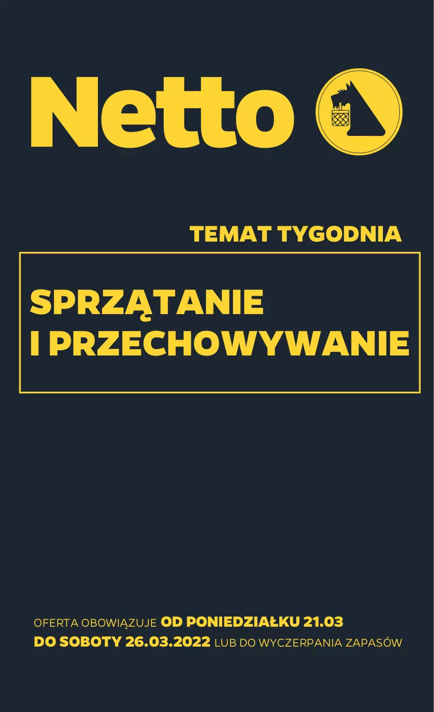 Gazetka promocyjna Netto - Gazetka non food - ważna 21.03 do 26.03.2022 - strona 1 - produkty: Sprzątanie