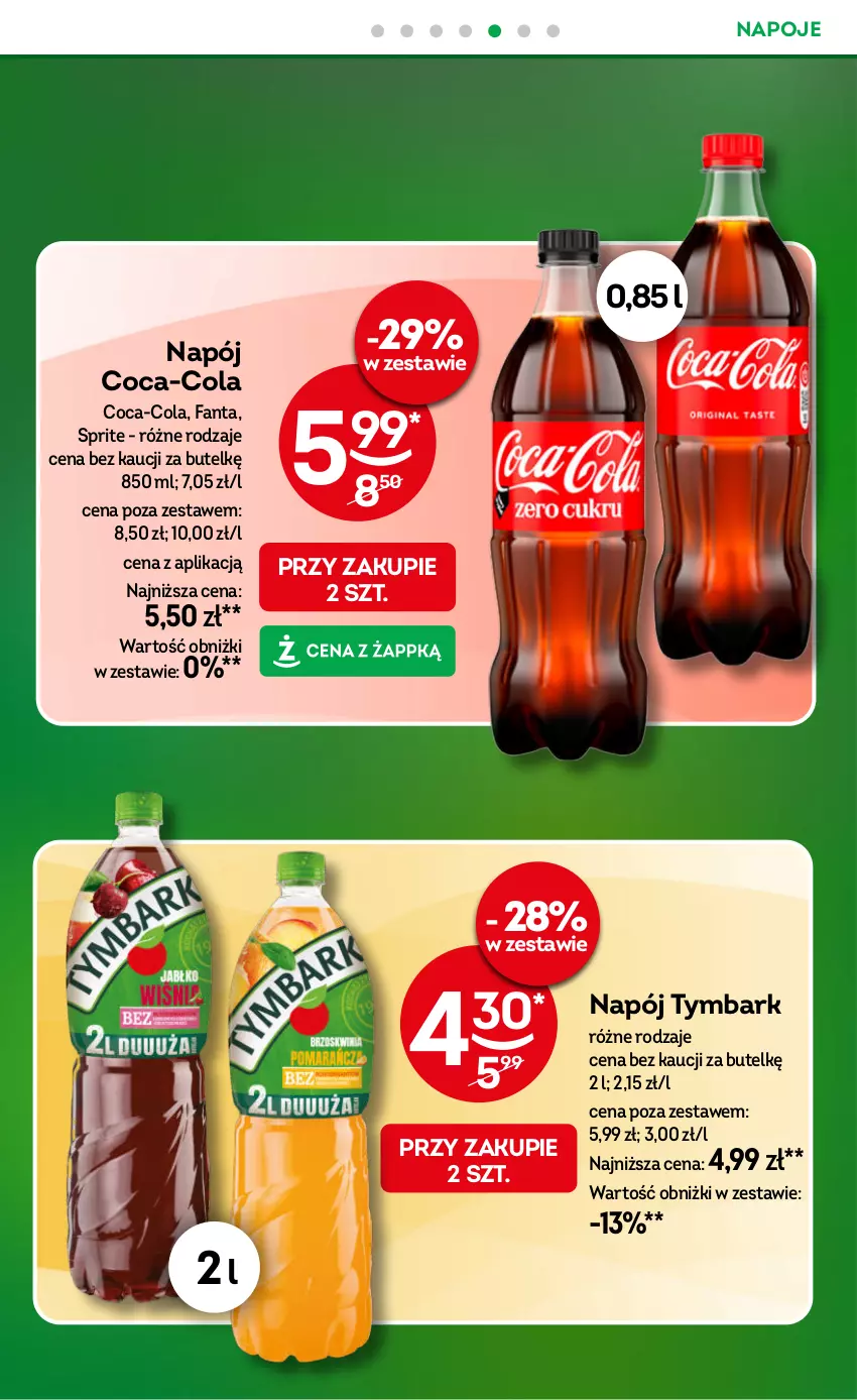Gazetka promocyjna Żabka - gazetka-promocyjna-35-36-2026 - ważna 26.08 do 08.09.2026 - strona 17 - produkty: Coca-Cola, Fa, Fanta, Napój, Napoje, Sprite, Tymbark