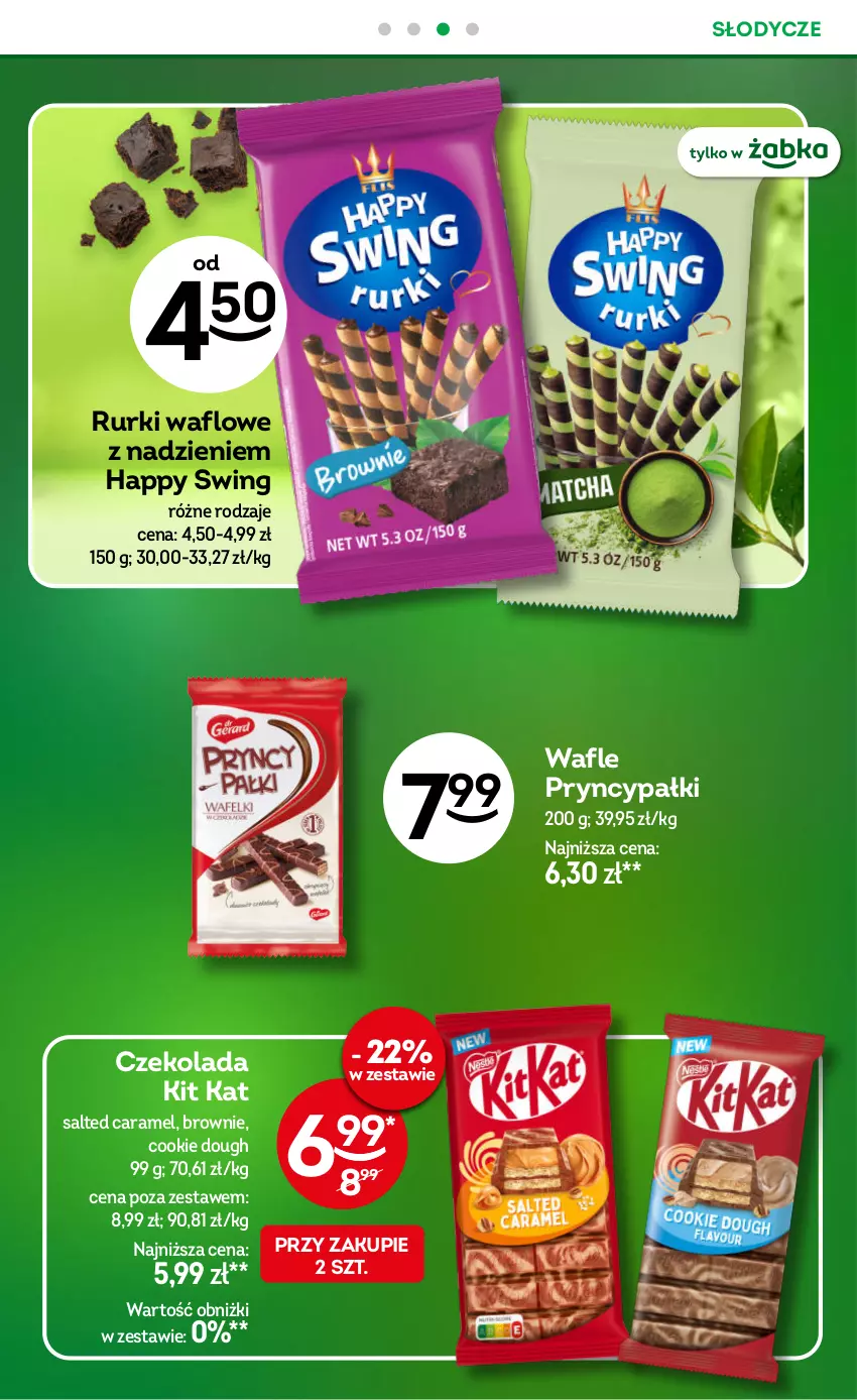 Gazetka promocyjna Żabka - gazetka-promocyjna-35-36-2026 - ważna 26.08 do 08.09.2026 - strona 26 - produkty: Brownie, Czekolada, Kit Kat, Rurki, Wafle