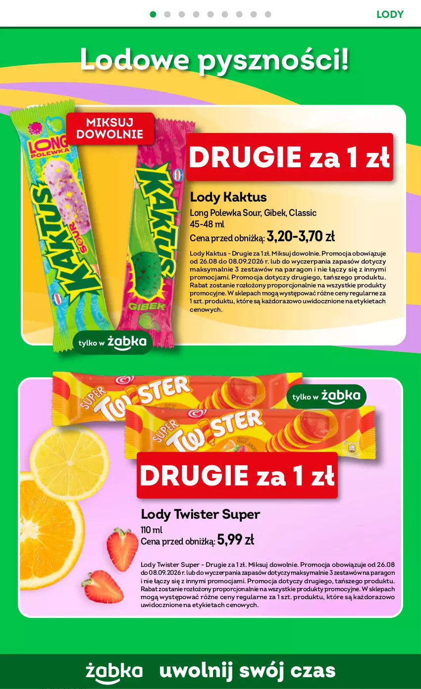 Gazetka promocyjna Żabka - gazetka-promocyjna-35-36-2026 - ważna 26.08 do 08.09.2026 - strona 46 - produkty: Kaktus, Lody, Por