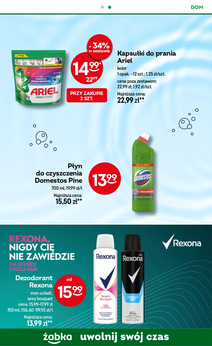 Gazetka promocyjna Żabka - gazetka-promocyjna-35-36-2026 - ważna 26.08 do 08.09.2026 - strona 87 - produkty: Ariel, Dezodorant, Domestos, Kapsułki do prania, Rexona