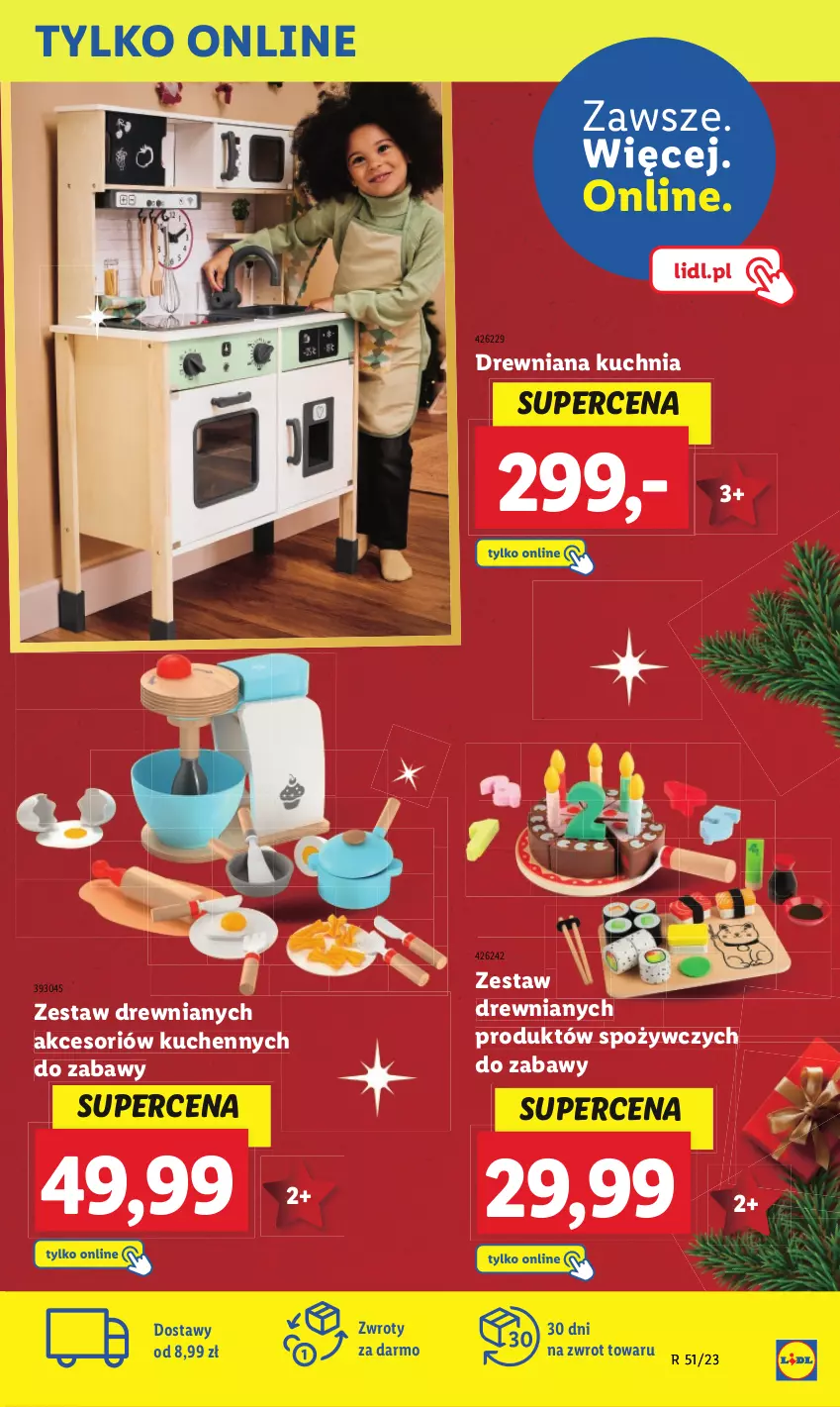 Gazetka promocyjna Lidl - GAZETKA - ważna 18.12 do 23.12.2023 - strona 29 - produkty: Drewniana kuchnia, Kuchnia