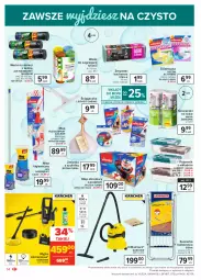 Gazetka promocyjna Carrefour - Gazetka Market - Gazetka - ważna od 13.03 do 13.03.2021 - strona 14 - produkty: Jan Niezbędny, Odkurzacz, Mop, Kärcher, Worki na śmieci, Pojemnik, Vileda, Wkład do mopa, Rolki, Zmywaki kuchenne, Worki na śmiec, Suszarka balkonowa, Suszarka, Myjka ciśnieniowa