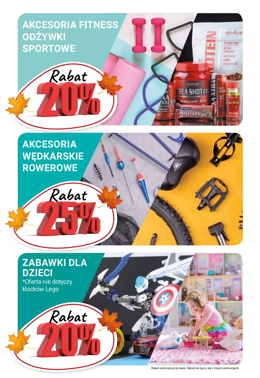 Gazetka promocyjna Bi1 - W sieci dobrych cen - ważna 29.09 do 05.10.2021 - strona 6 - produkty: Dzieci, LEGO, Por, Rower, Sport