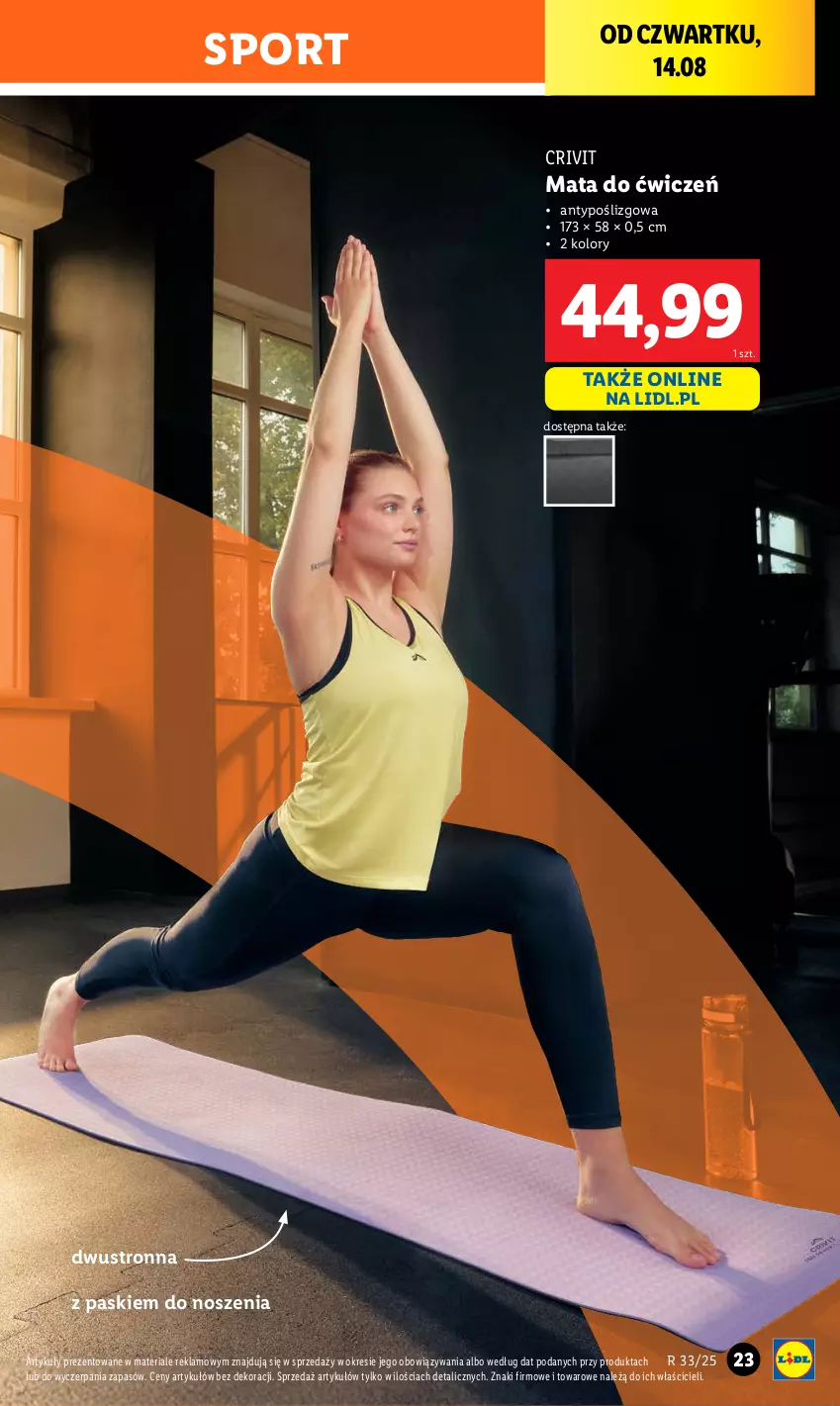 Gazetka promocyjna Lidl - GAZETKA - ważna 11.08 do 16.08.2025 - strona 27 - produkty: Por, Sport
