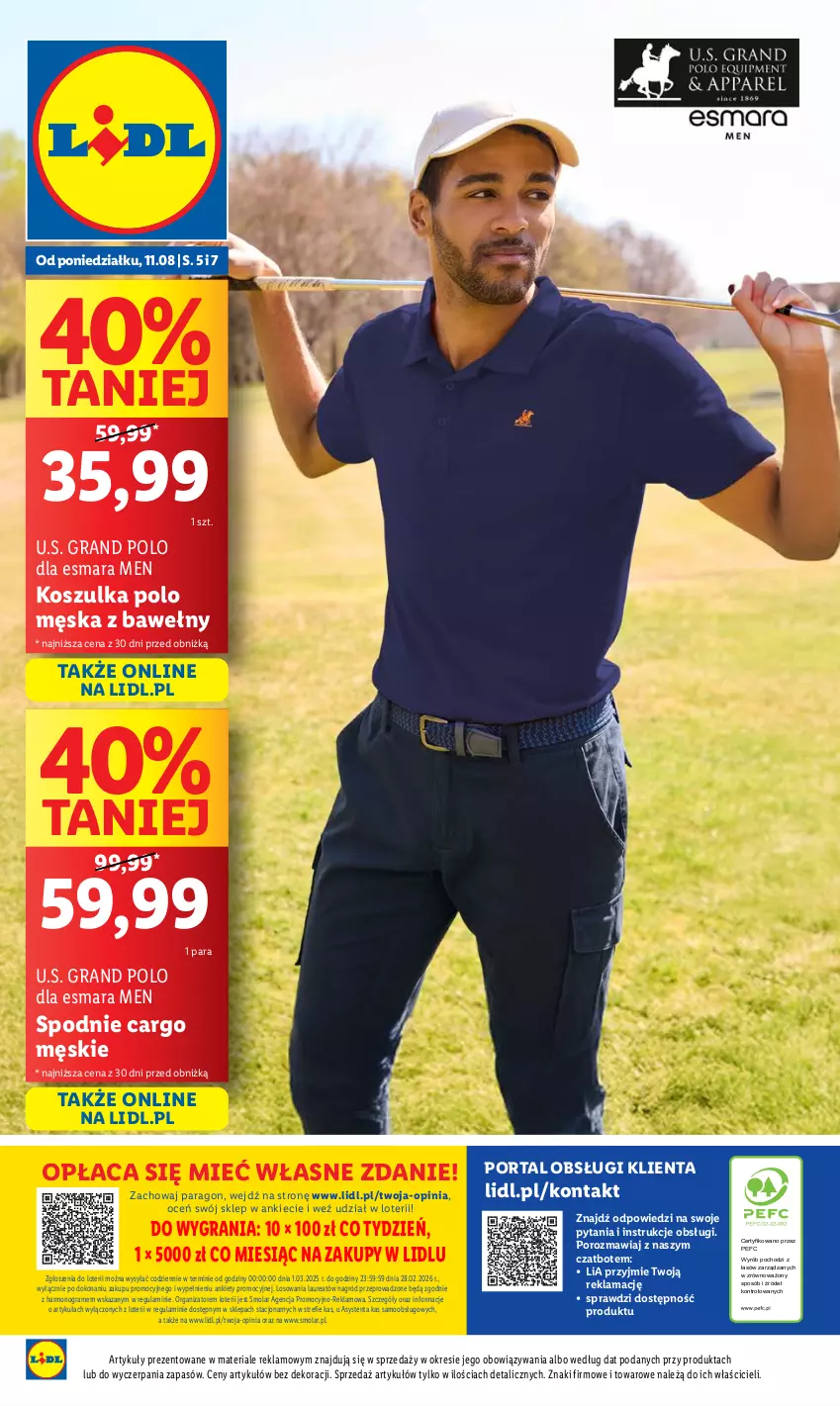 Gazetka promocyjna Lidl - GAZETKA - ważna 11.08 do 16.08.2025 - strona 46 - produkty: Gra, Kosz, Koszulka, Laur, Mola, Por, Portal, Spodnie