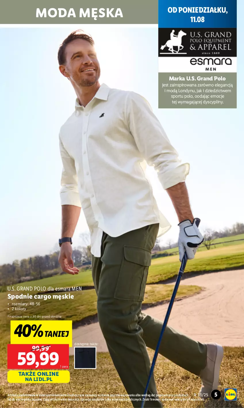 Gazetka promocyjna Lidl - GAZETKA - ważna 11.08 do 16.08.2025 - strona 5 - produkty: Gra, Moda, Por, Spodnie, Sport