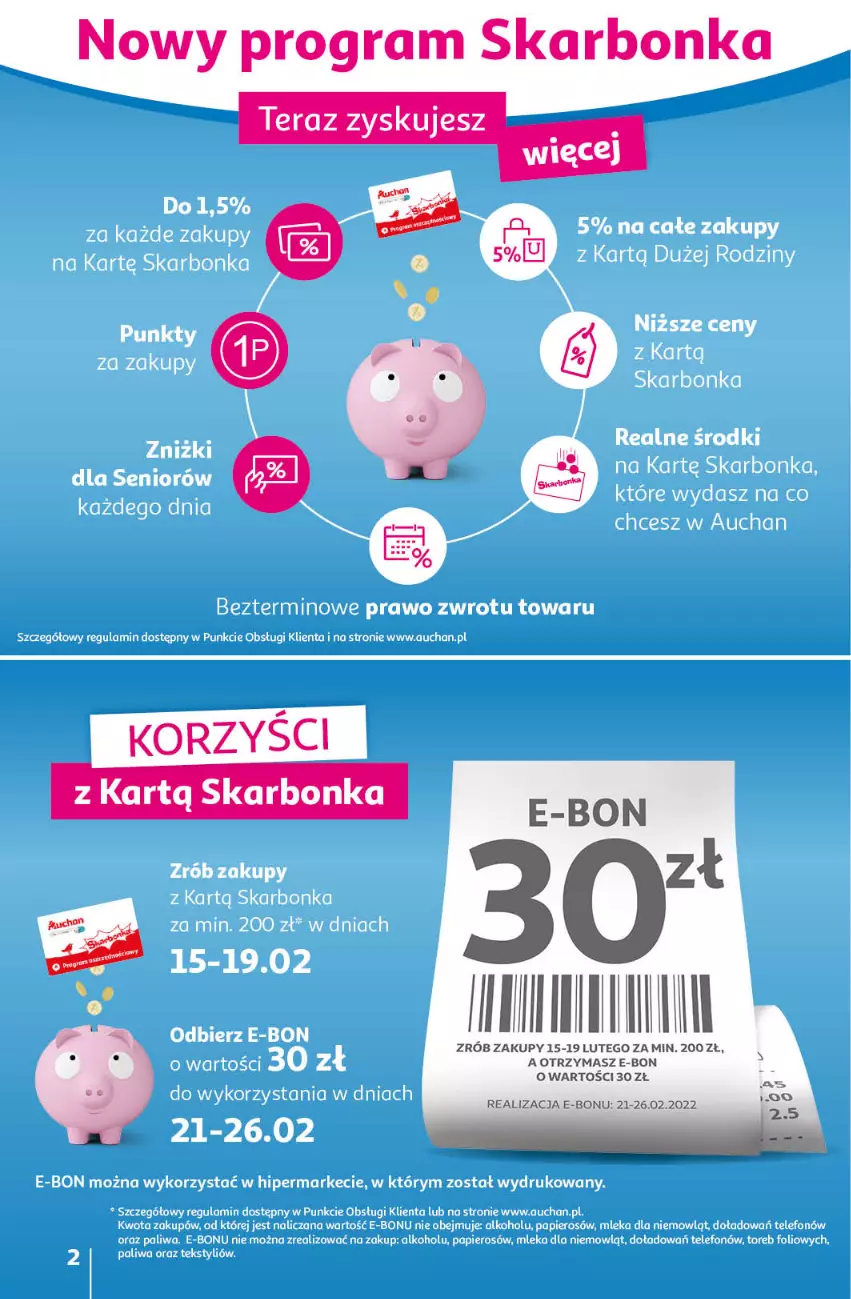 Gazetka promocyjna Auchan - przeNISKIE CENY na przebojowe marki Hipermarkety - ważna 10.02 do 16.02.2022 - strona 2 - produkty: Gra, Tera