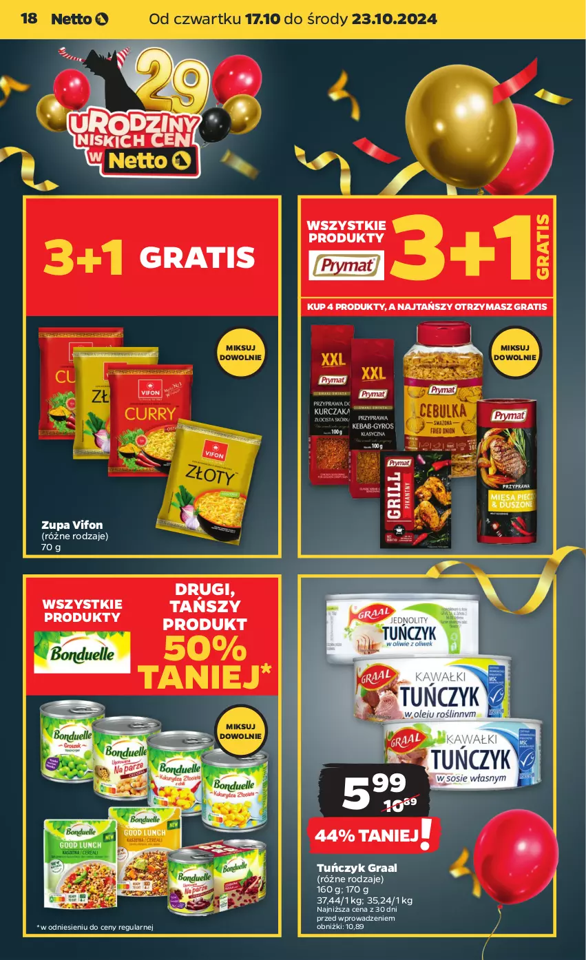 Gazetka promocyjna Netto - Netto Gazetka Food 42/24B - ważna 17.10 do 23.10.2024 - strona 18 - produkty: Gra, Graal, Tuńczyk, Zupa