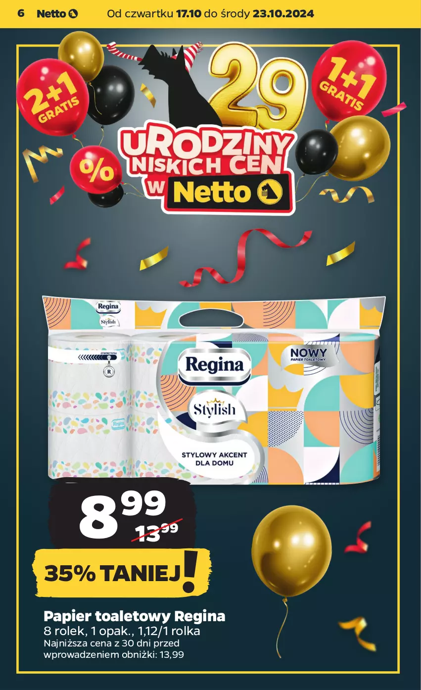 Gazetka promocyjna Netto - Netto Gazetka Food 42/24B - ważna 17.10 do 23.10.2024 - strona 6 - produkty: Gin, Papier, Papier toaletowy