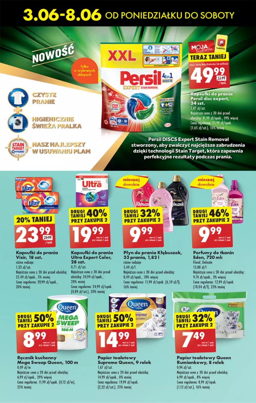 Gazetka promocyjna Biedronka - Od poniedzialku - ważna 03.06 do 08.06.2024 - strona 53 - produkty: Kapsułki do prania, Papier, Papier toaletowy, Perfum, Persil, Płyn do prania, Ręcznik, Ręcznik kuchenny, Rum, Tera, Vizir