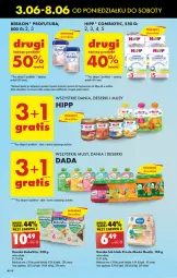 Gazetka promocyjna Biedronka - Od poniedzialku - Gazetka - ważna od 08.06 do 08.06.2024 - strona 44 - produkty: HiPP, Ser, Por, Mus, BoboVita, O nas, Dada, Deser, Karmi, Mleko, BEBILON
