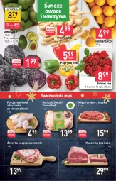 Gazetka promocyjna Stokrotka - Market - Gazetka - ważna od 30.11 do 30.11.2022 - strona 3 - produkty: Kurczak, Warzywa, Por, Pietruszka, Papryka, Pomarańcze, Bukiet, Wołowina, Owoce, Mięso, Wołowina bez kości