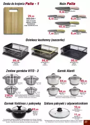 Gazetka promocyjna Bodzio - Gazetka - ważna od 30.06 do 30.06.2024 - strona 27 - produkty: Pokrywka szklana, Por, Noż, Garnek, Ociekacz, Uchwyty, Deska do krojenia, LANA, Suszarka, Fa