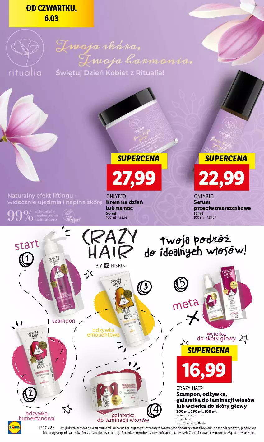 Gazetka promocyjna Lidl - GAZETKA - ważna 06.03 do 08.03.2025 - strona 16 - produkty: Gala, Galaretka, Krem na dzień, Mars, Odżywka, Rum, Ser, Serum, Szampon