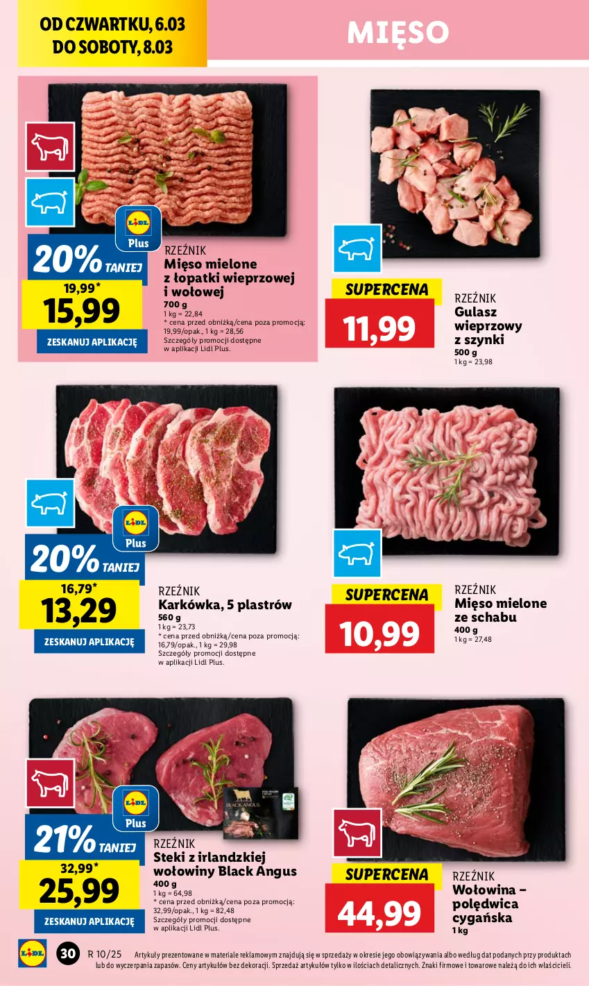 Gazetka promocyjna Lidl - GAZETKA - ważna 06.03 do 08.03.2025 - strona 36 - produkty: Lack, Mięso, Mięso mielone, Mięso mielone z łopatki wieprzowej, Polędwica, Stek, Wołowina