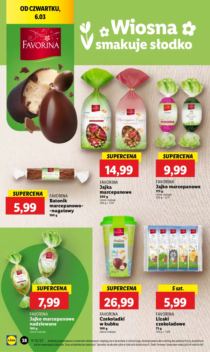 Gazetka promocyjna Lidl - GAZETKA - ważna 06.03 do 08.03.2025 - strona 44 - produkty: Baton, Fa, Lizaki, Lizaki czekoladowe, Tonik