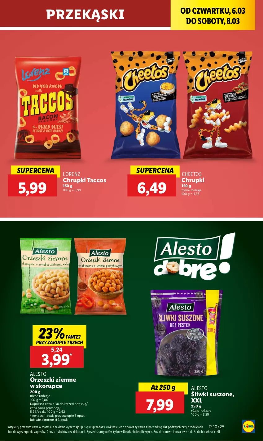 Gazetka promocyjna Lidl - GAZETKA - ważna 06.03 do 08.03.2025 - strona 55 - produkty: Cheetos, Chrupki, Lorenz, Orzeszki, Orzeszki ziemne