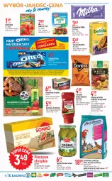 Gazetka promocyjna E Leclerc - Gazetka - ważna od 01.07 do 01.07.2023 - strona 18 - produkty: BelVita, Ketchup, Ciastka, Krakus, Kujawski, Ser, Gin, Ogórki konserwowe, Chipsy, Chrupki, Dr. Oetker, Sałat, Czekolada, Galaretka, Przysnacki, Pudliszki, Cat's Best, Grill, Gala, Olej, Oreo, Milka