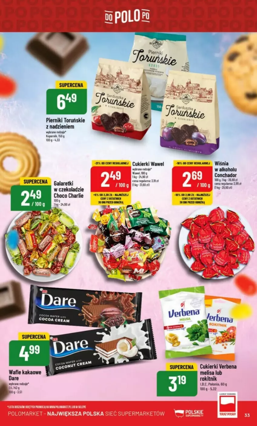 Gazetka promocyjna PoloMarket - ważna 08.11 do 14.11.2023 - strona 27 - produkty: Cukier, Cukierki, Gala, Galaretki, Kakao, Piernik, Wafle, Wawel