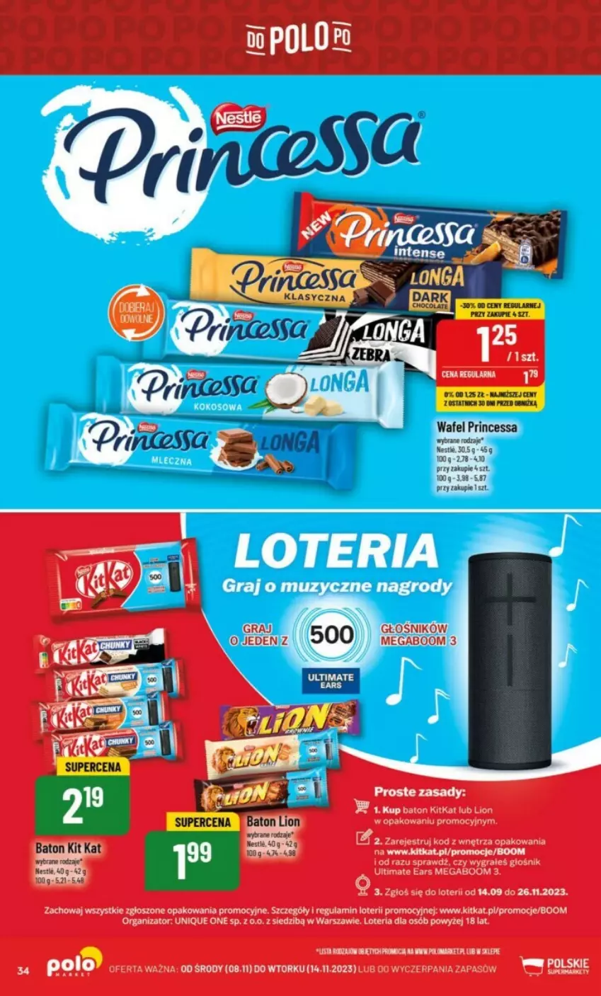 Gazetka promocyjna PoloMarket - ważna 08.11 do 14.11.2023 - strona 28 - produkty: Baton, Głośnik, Gra, Lion, Princessa