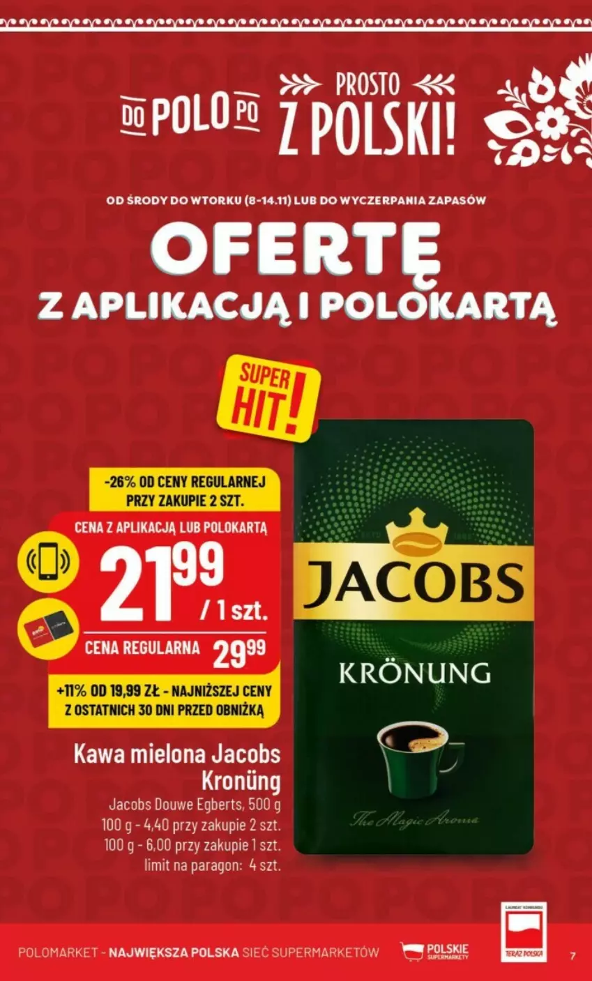 Gazetka promocyjna PoloMarket - ważna 08.11 do 14.11.2023 - strona 50 - produkty: Jacobs, Kawa, Kawa mielona