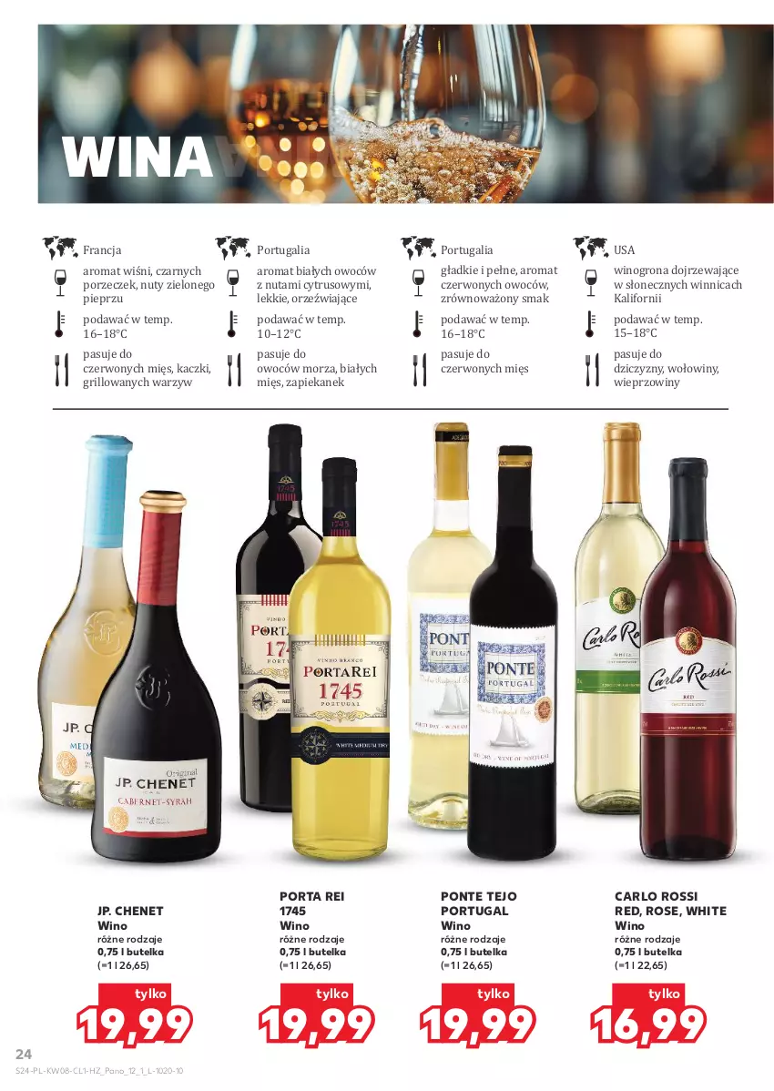 Gazetka promocyjna Kaufland - Barek Kauflandu - ważna 19.02 do 04.03.2026 - strona 24 - produkty: Carlo Rossi, Grill, Nuty, Pieprz, Por, Wino, Winogrona