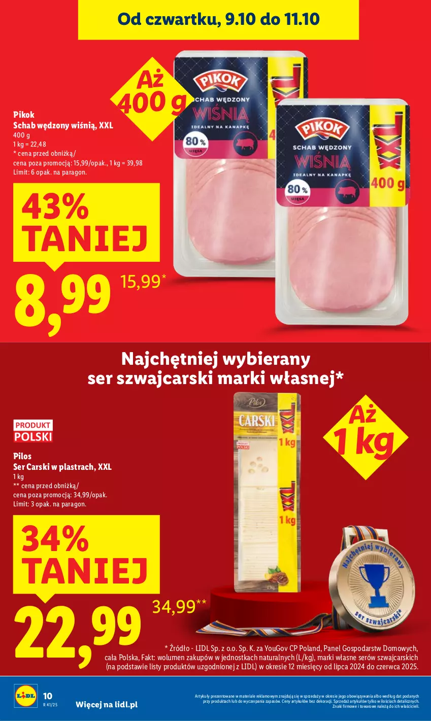 Gazetka promocyjna Lidl - GAZETKA - ważna 09.10 do 11.10.2025 - strona 10 - produkty: Cars, Fa, PIKOK, Pilos, Ser