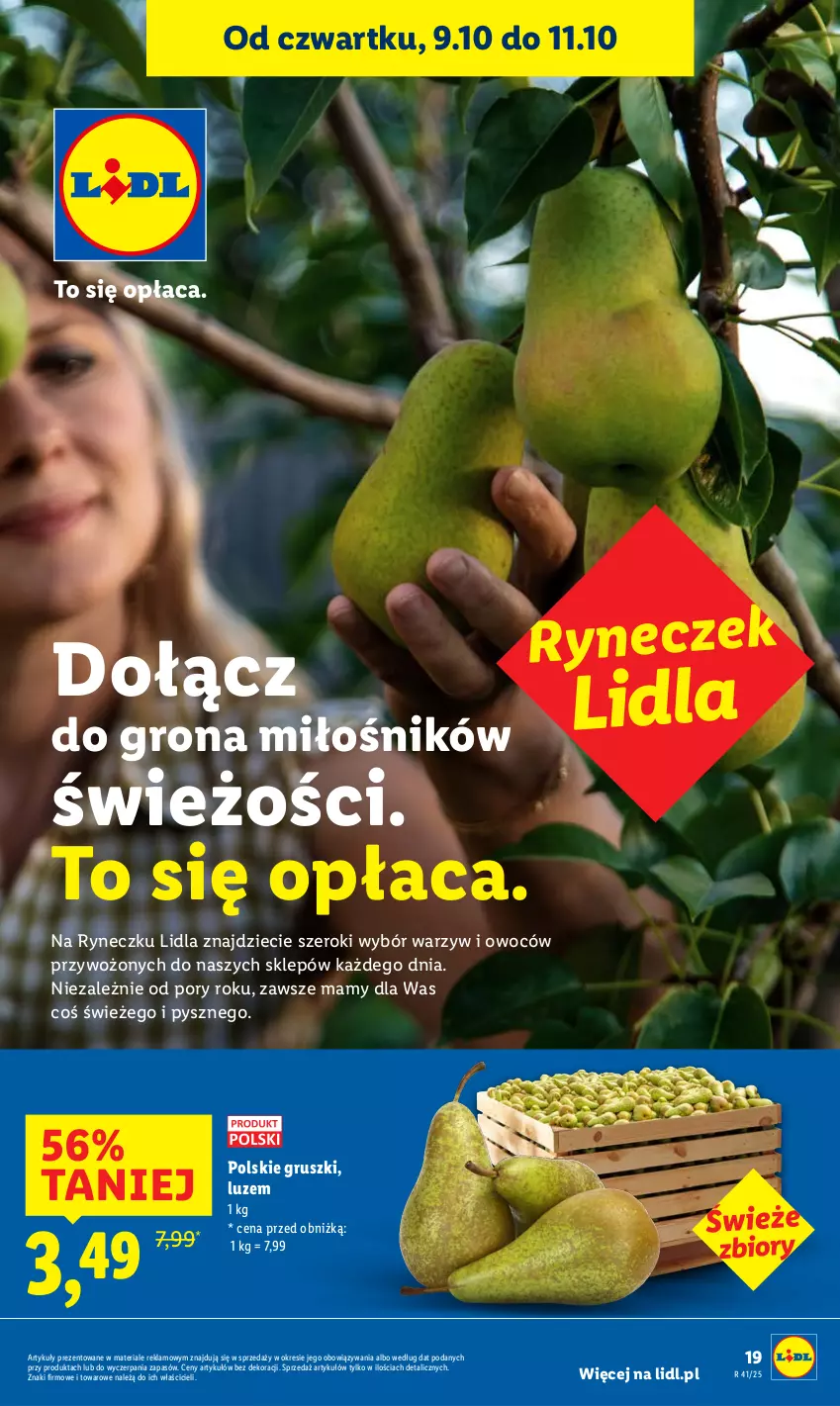 Gazetka promocyjna Lidl - GAZETKA - ważna 09.10 do 11.10.2025 - strona 21 - produkty: Dzieci, Gruszki, O nas, Por