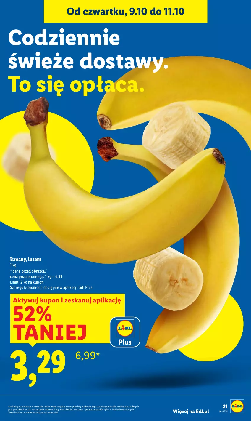 Gazetka promocyjna Lidl - GAZETKA - ważna 09.10 do 11.10.2025 - strona 23 - produkty: Banany