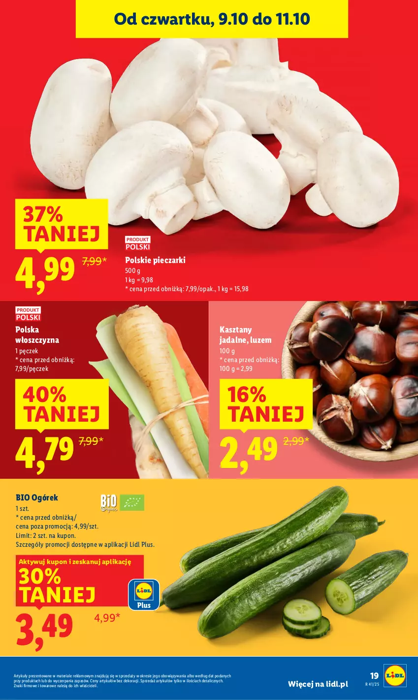 Gazetka promocyjna Lidl - GAZETKA - ważna 09.10 do 11.10.2025 - strona 25 - produkty: Ogórek, Piec