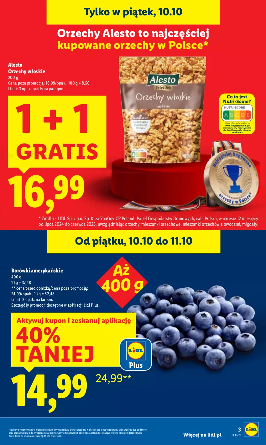 Gazetka promocyjna Lidl - GAZETKA - ważna 09.10 do 11.10.2025 - strona 3 - produkty: Gra, Migdały, Orzechy włoskie, Wazon