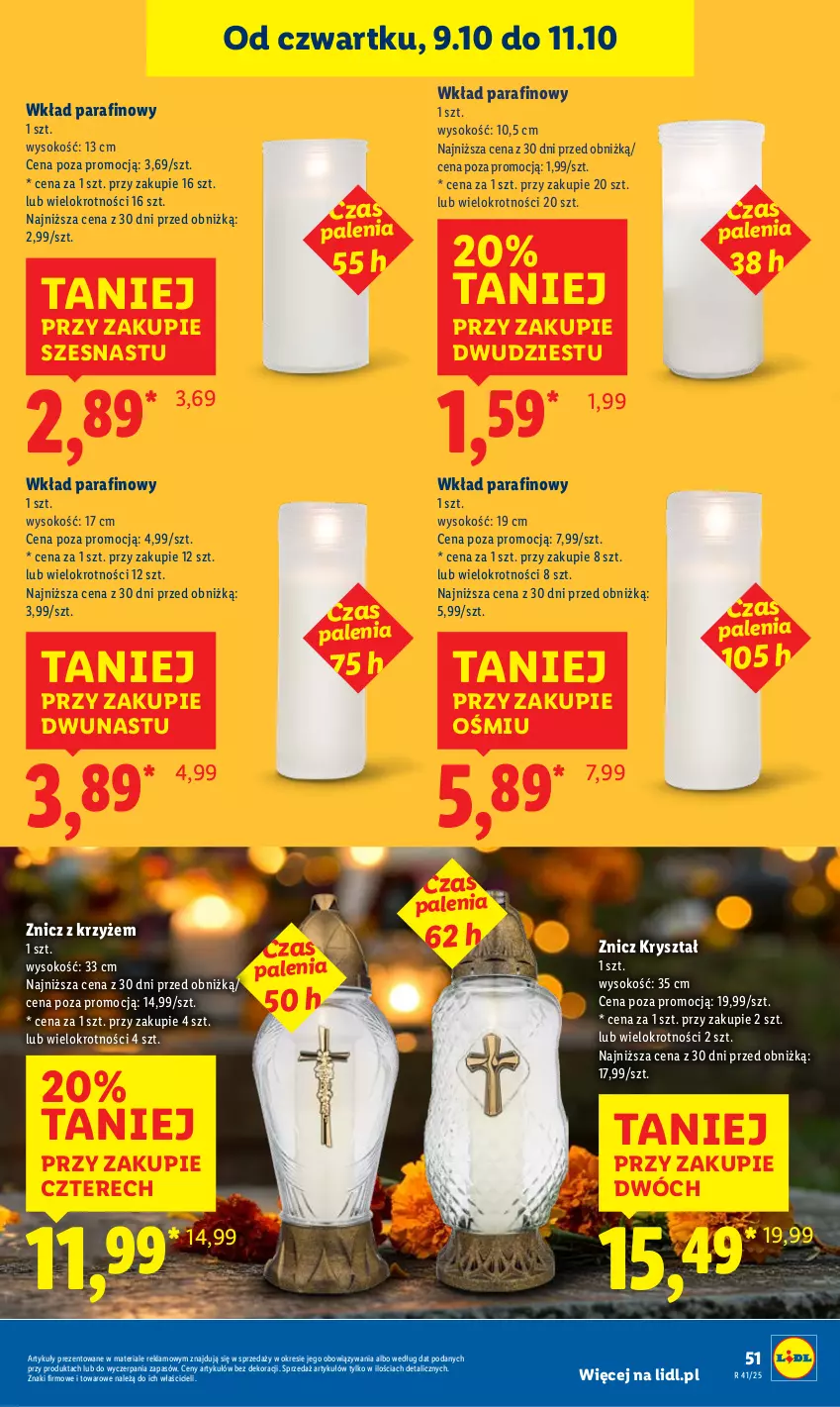 Gazetka promocyjna Lidl - GAZETKA - ważna 09.10 do 11.10.2025 - strona 57 - produkty: Sok, Znicz